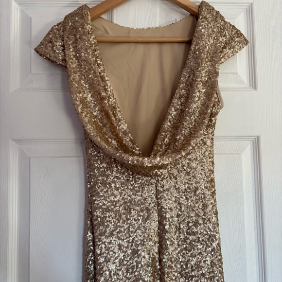 SORELLA VITA Champagne Sequin Dress - Picture 2 of 8